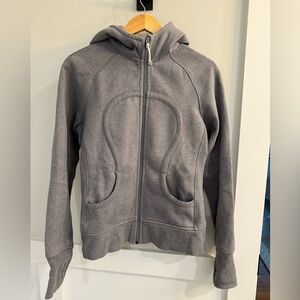 Gray Zip-Up Hoodie